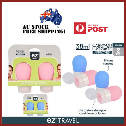 6pcs Travel Silicone Squeeze Bottle Container Liquid Shampoo Carry On 38mL 80mL