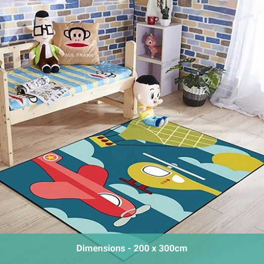 Truboo Kids Play Area Rug Velvet Carpet Baby Crawling Mat Bedroom 200x300cm