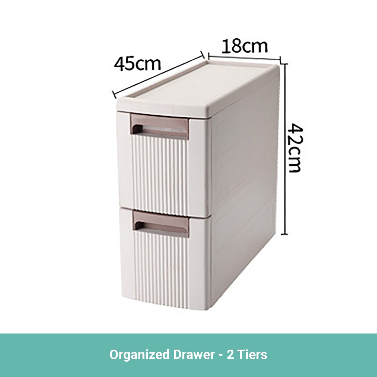 Plastic Drawer Storage Cabinet Narrow
