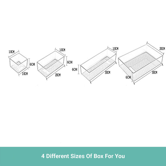 Wasel Storage Cube Drawers Combination Plastic Boxes Champagne Colour 4 Sizes