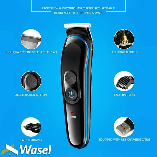 Wasel Electric Shaver Set Hair Clipper Beard Trimmer Cutter Kit Men Razor 5 In 1