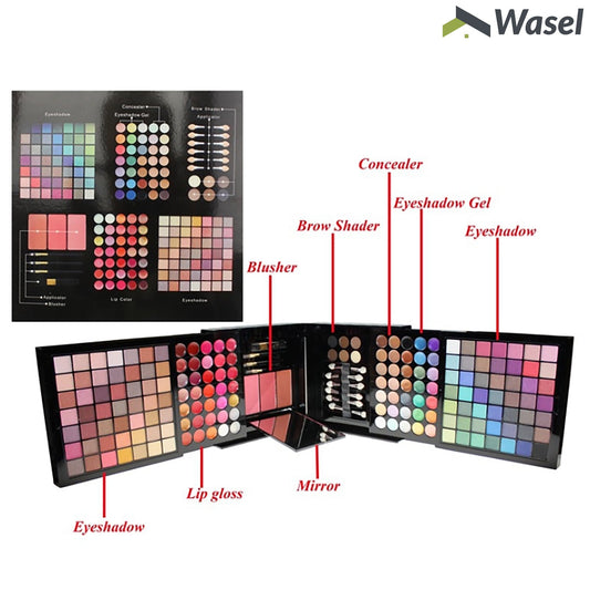 Wasel Make Up Set Eyeshadow Palette Blush Gloss Cosmetic Kit 24/74/177 Colours