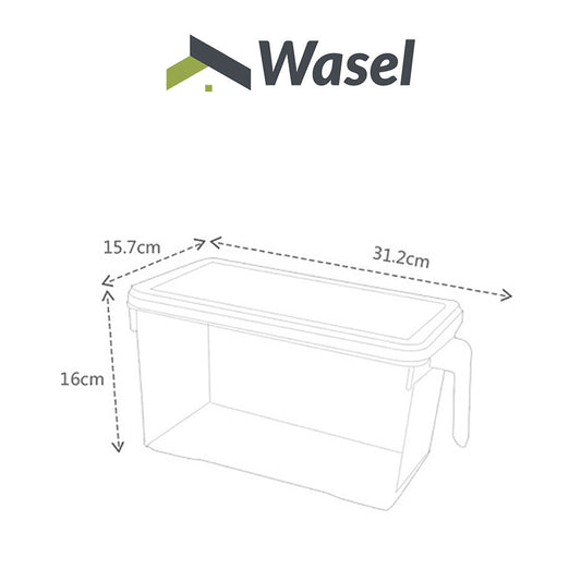 Wasel Refrigerator Storage Box Food Container Kitchen Fridge Organiser Freezer