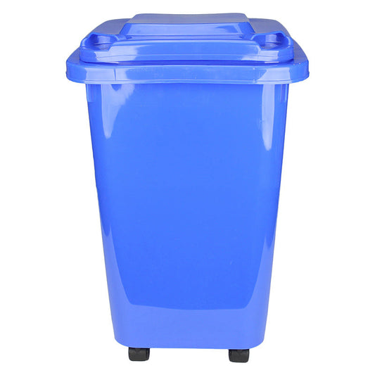 32L Mini Wheelie Bins Storage Bin Rubbish Trash Trolley Lid Wheels Dustbin Can