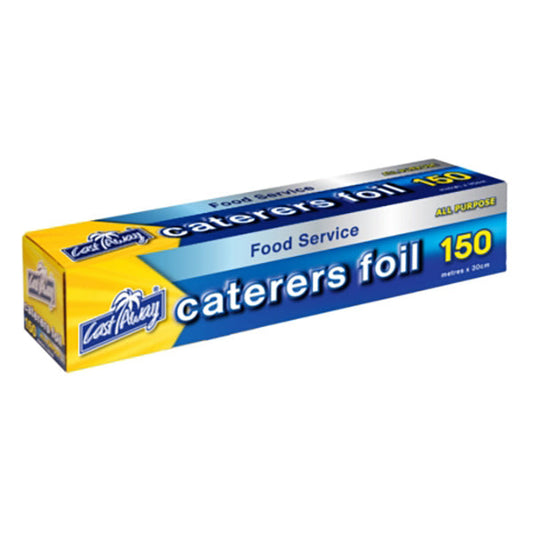 Aluminium Foil Wrap Roll Catering Kitchen Heavy Duty 30cm 44cm x 150m Cast Away