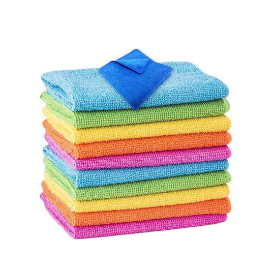 18x Microfibre Cleaning Cloth Microfiber Kitchen Car Towel Glass 210GSM 40x30cm