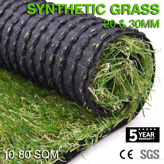 10-80 SQM Synthetic Grass Fake Turf Artificial Mat Plant Lawn Flooring 20mm 30 - Simply Homeware