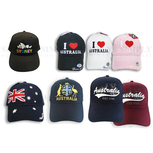 Australian Souvenirs Cap Hat Baseball Cotton Mens Sydney Flag Bulk Aussie Gift