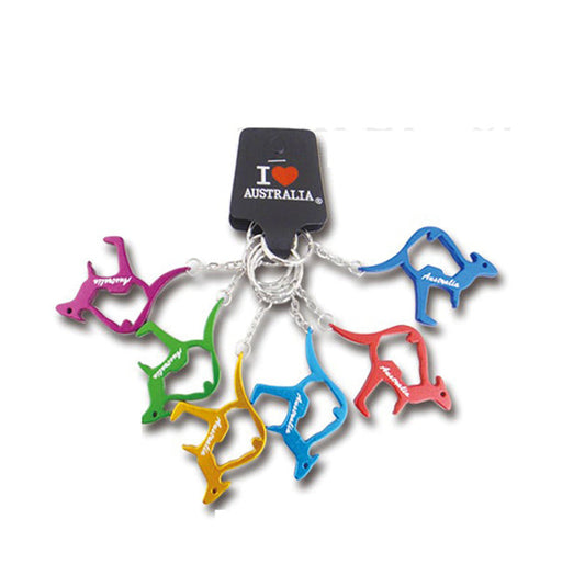 6pcs Australian Souvenirs Bottle Opener Keyring Kangaroo Koala Gift Aussie AU