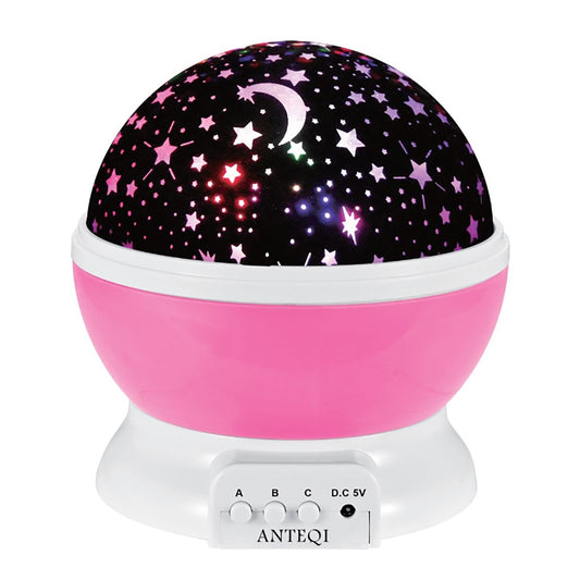 Wasel Starry Sky Night Lamp 3D Star Moon Projector Lunar Light Baby Kids Galaxy