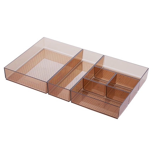 Wasel Storage Cube Drawers Combination Plastic Boxes Champagne Colour 4 Sizes