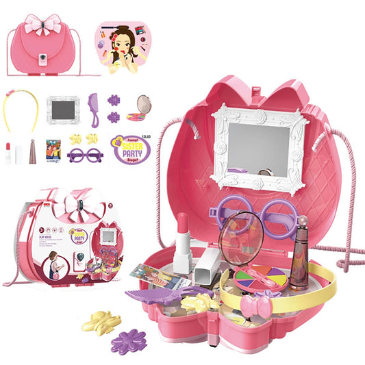 Truboo Kids Pretend Toy Playset Makeup Doctor Cooking Educational Kit Carry Box