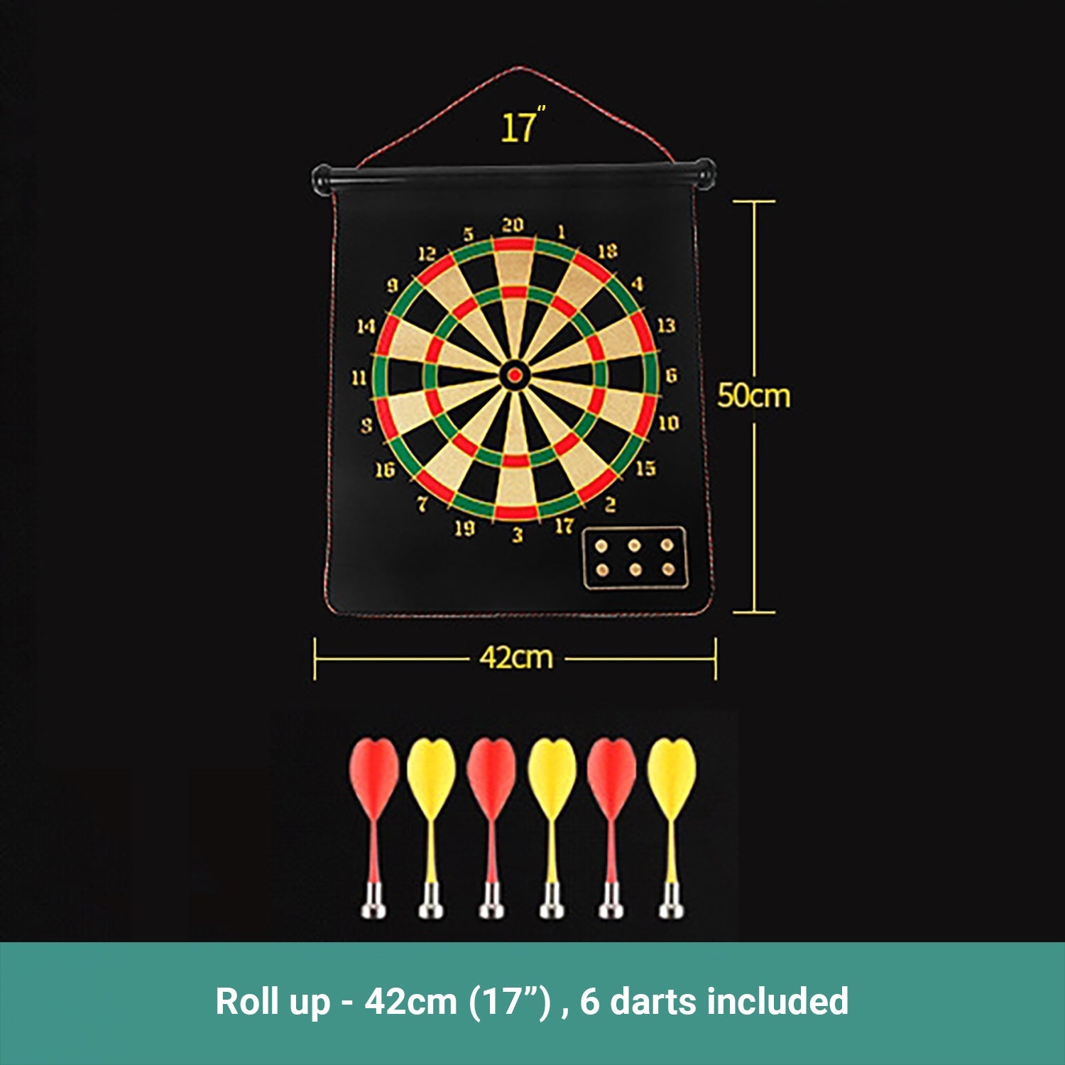 Permafit Dart Board Double Sides Professional Competition Set